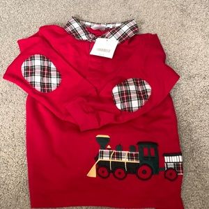 Janie and Jack Boys Sweater 4t train long sleeve